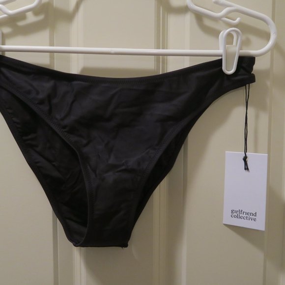 Girlfriend Collective. Black Volley Cheeky Bikini Bottom. Size XL NWT. - Picture 2 of 10